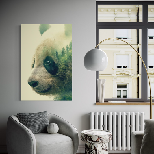 Cuadro decorativo canvas Panda 005