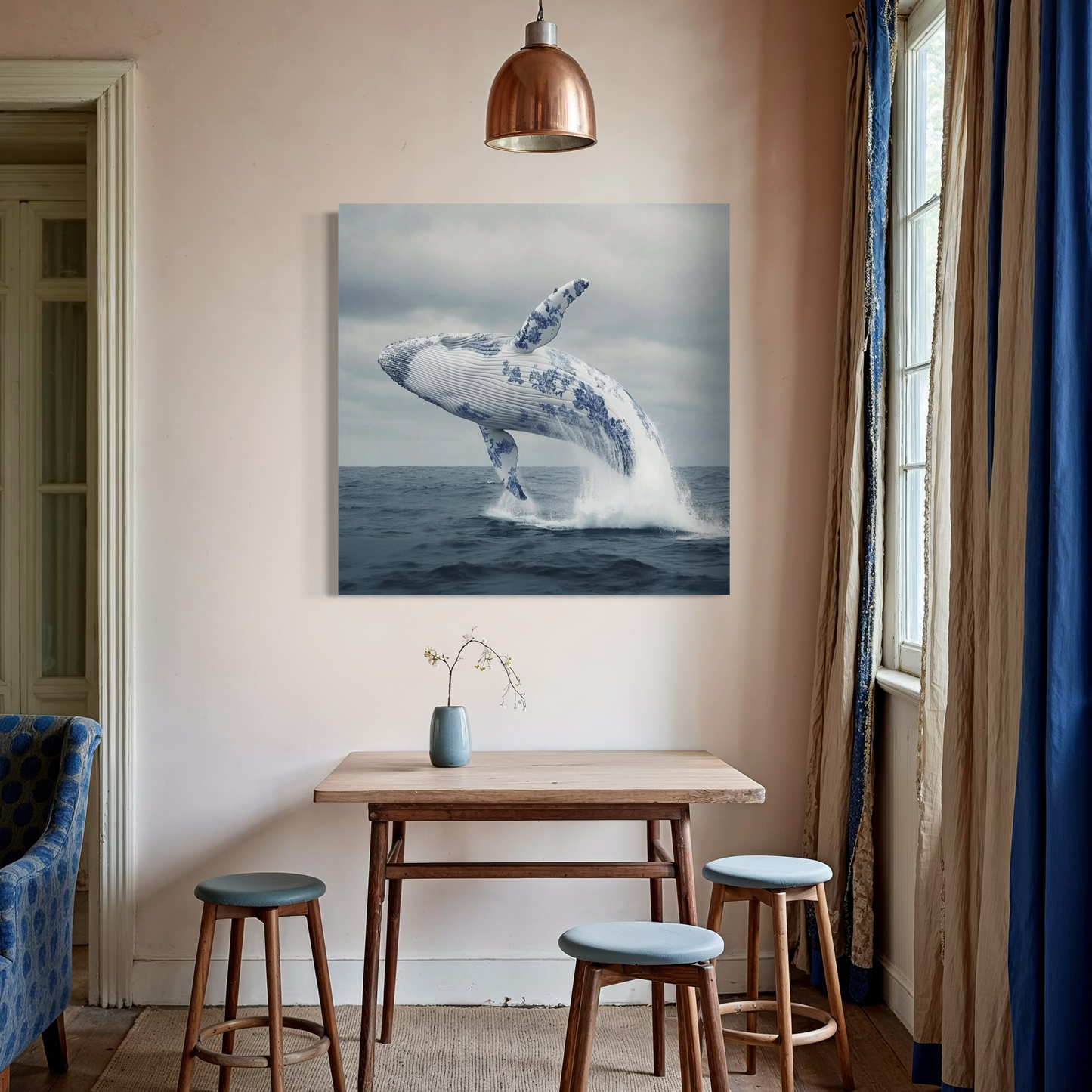 Cuadro decorativo canvas Ballena 004