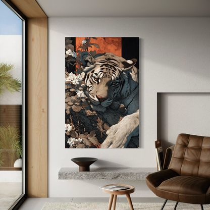 Cuadro decorativo canvas Tigre 023