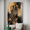 Cuadro decorativo canvas Zebra 008
