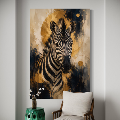 Cuadro decorativo canvas Zebra 008