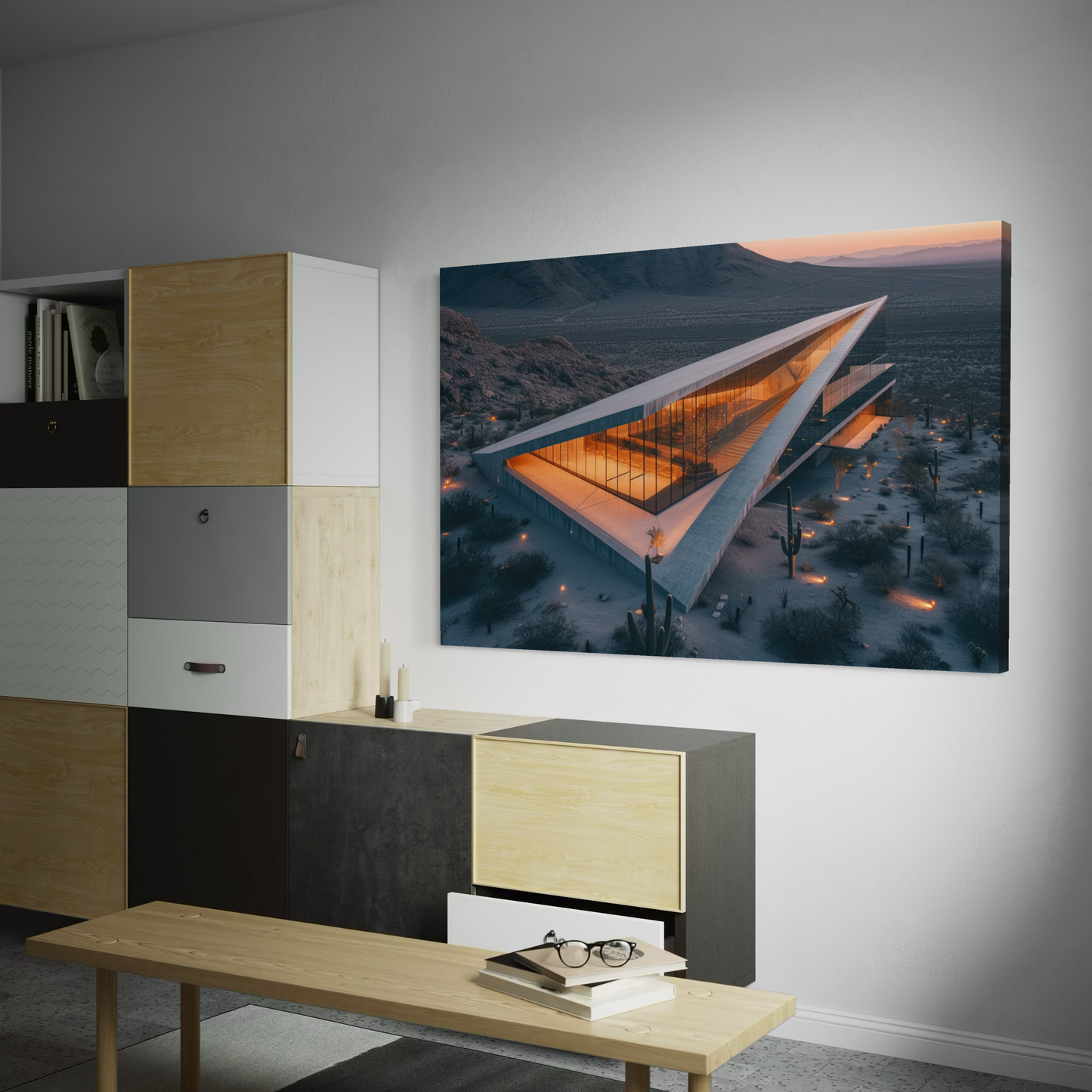 Cuadro decorativo canvas Arquitectura conceptual 002