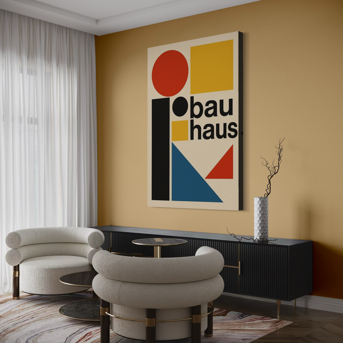 Cuadro decorativo canvas Bau Haus 013