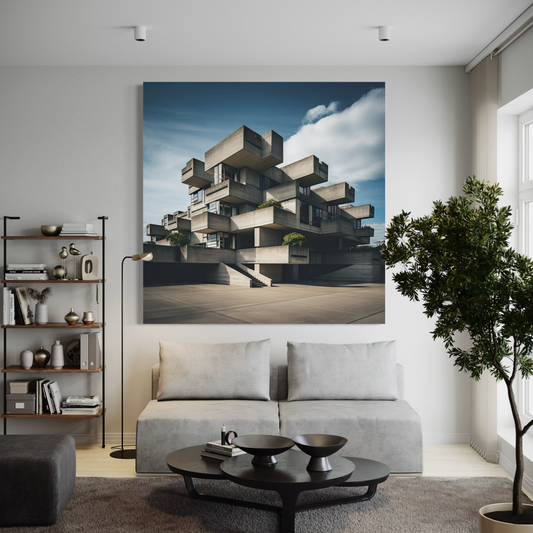 Cuadro decorativo canvas Neobrutalismo