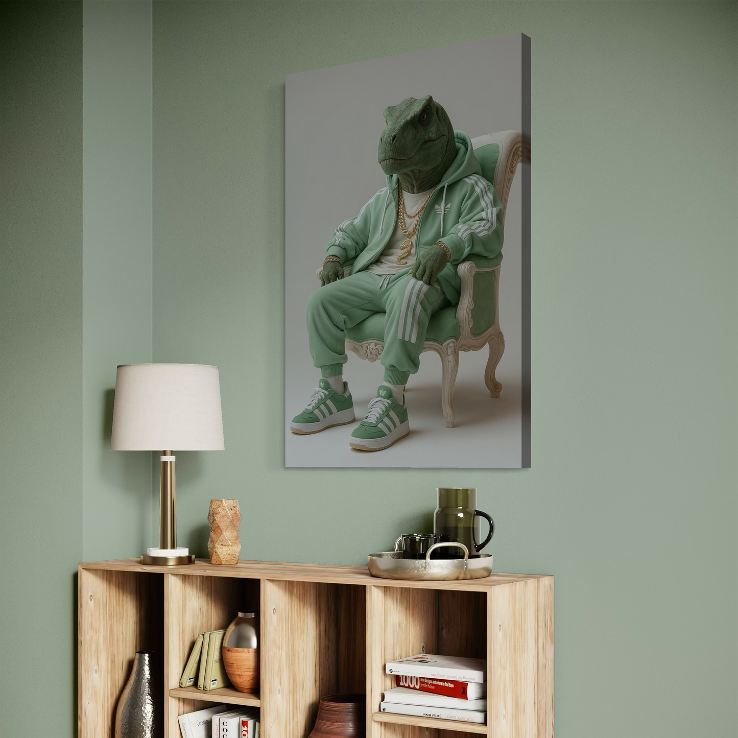 Cuadro decorativo canvas T-REX 002