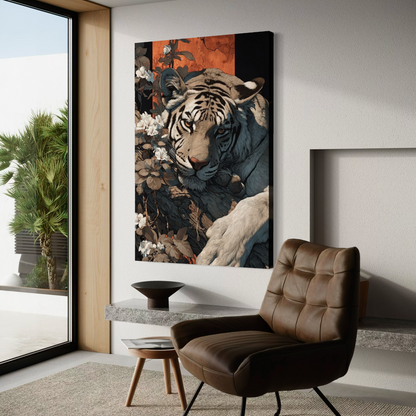 Cuadro decorativo canvas Tigre 023