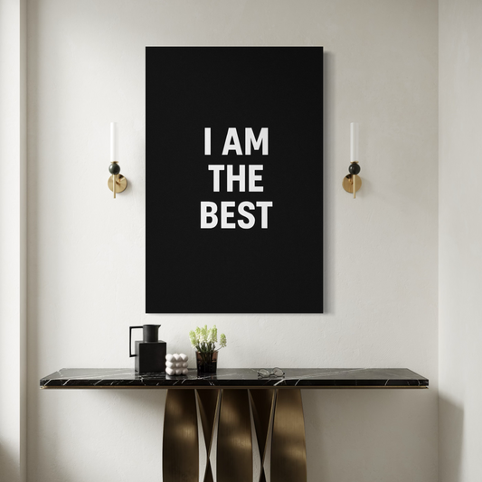 Cuadro decorativo canvas I am the best