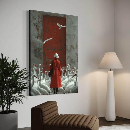 Cuadro decorativo canvas La puerta roja