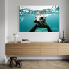 Cuadro decorativo canvas León marino 001