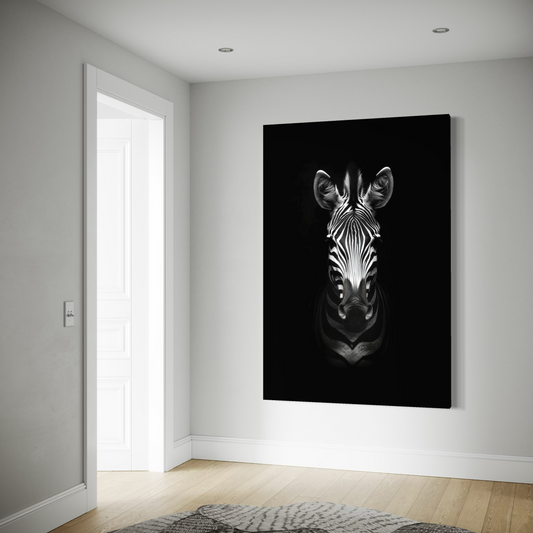 Cuadro decorativo canvas Zebra 007