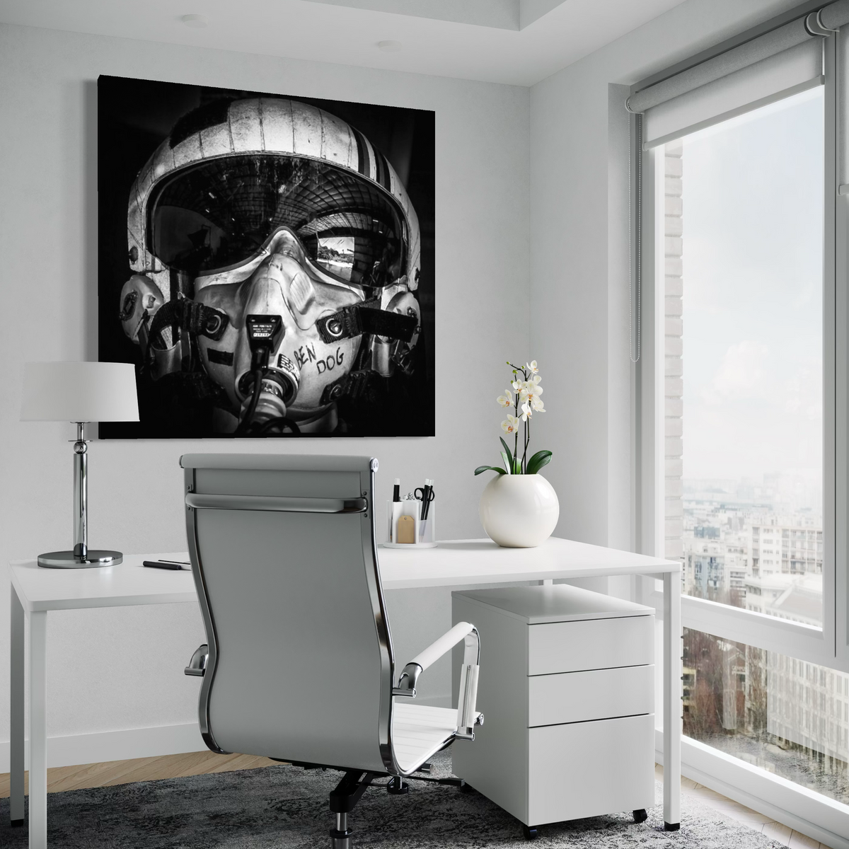 Cuadro decorativo canvas Ben Dog