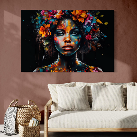 Cuadro decorativo canvas Mujer 010