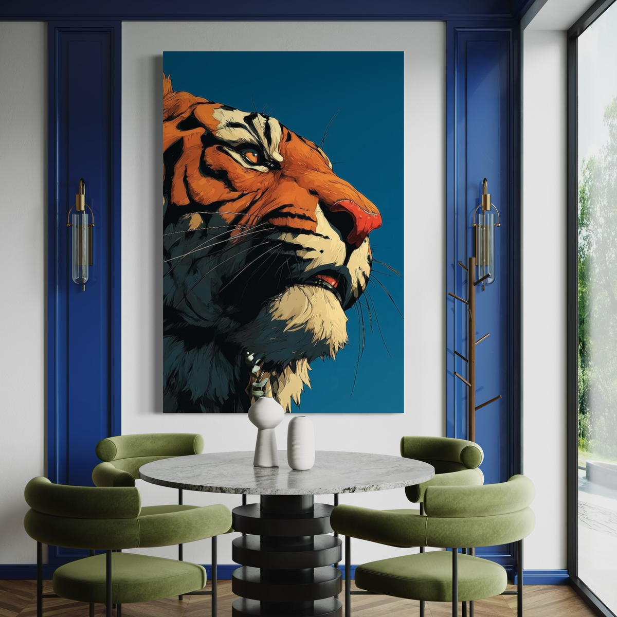 Cuadro decorativo canvas Tigre 022