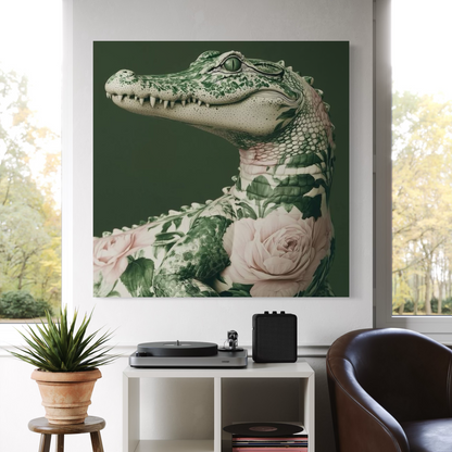 Cuadro decorativo canvas Cocodrilo 002