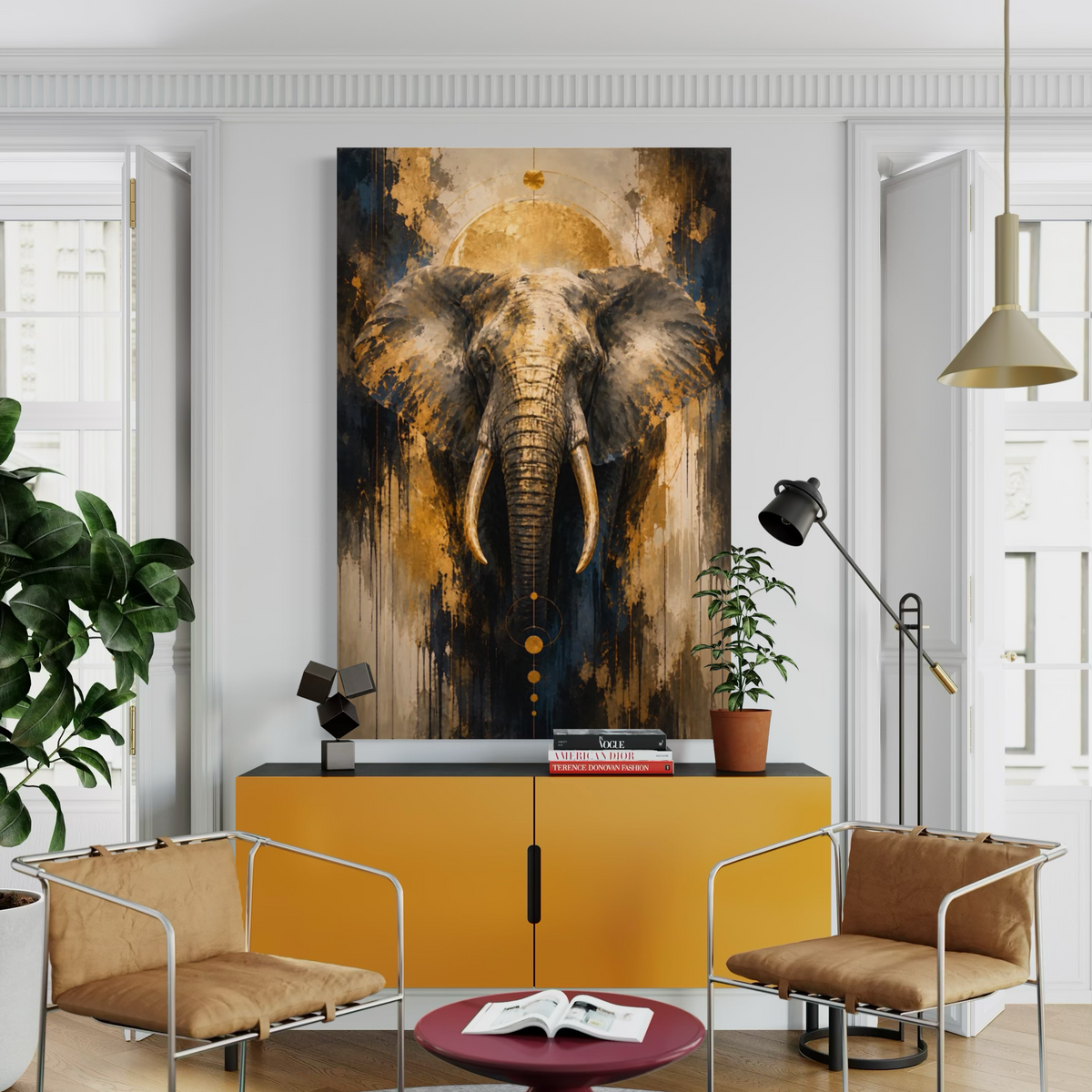 Cuadro decorativo canvas Elefante 016