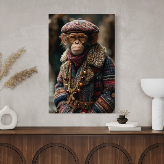 Cuadro decorativo canvas Mono 005