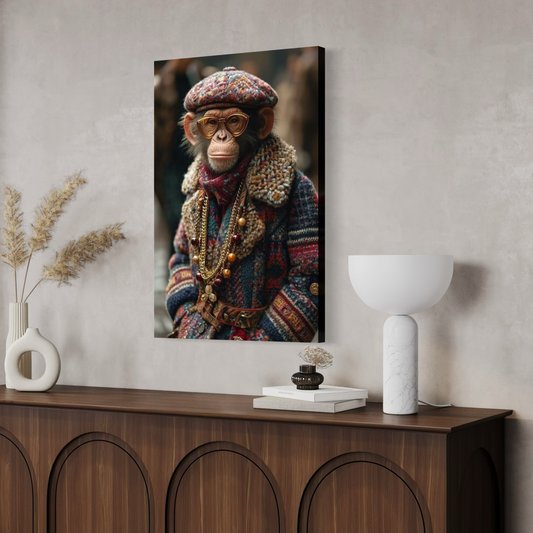 Cuadro decorativo canvas Mono 005