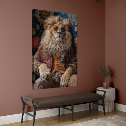 Cuadro decorativo canvas León 023