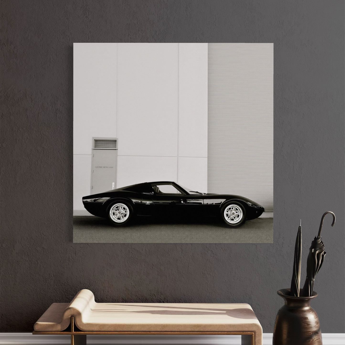 Cuadro decorativo canvas Lamborghini Miura 003