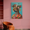 Cuadro decorativo canvas Leoparda 001
