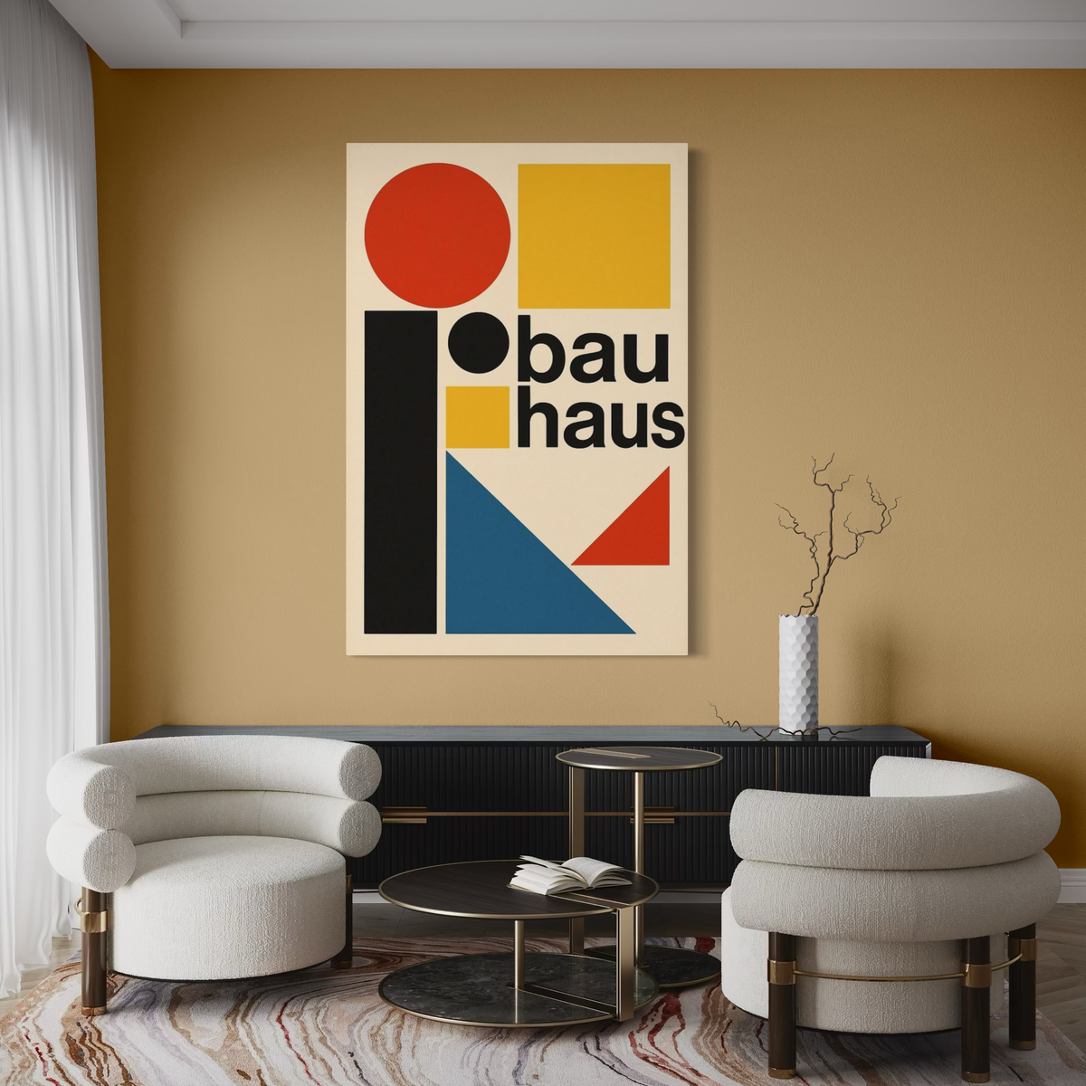 Cuadro decorativo canvas Bau Haus 013