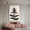 Cuadro decorativo canvas Pagoda