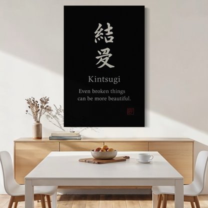 Cuadro decorativo canvas Kintsugi