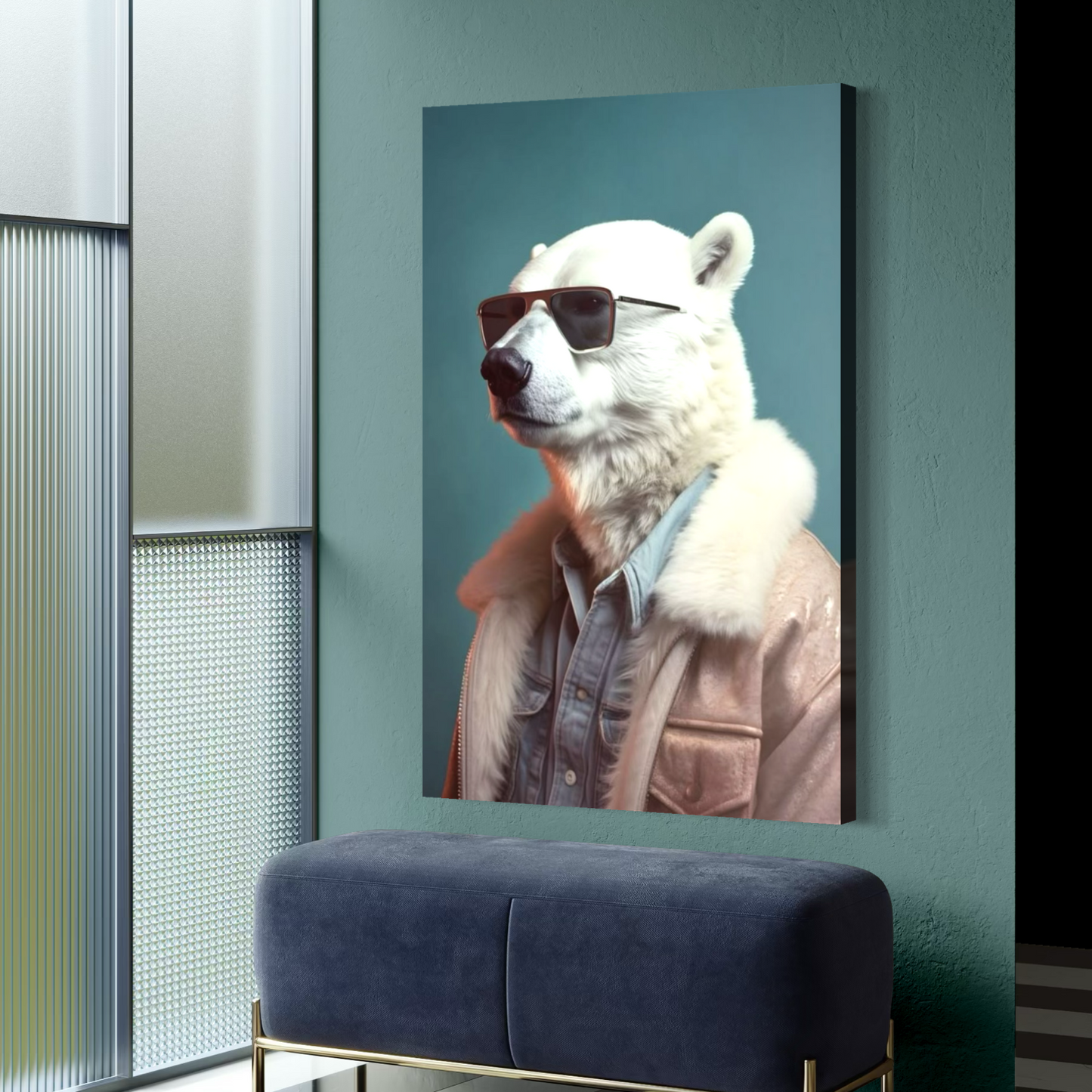 Cuadro decorativo canvas Osos Polar 006