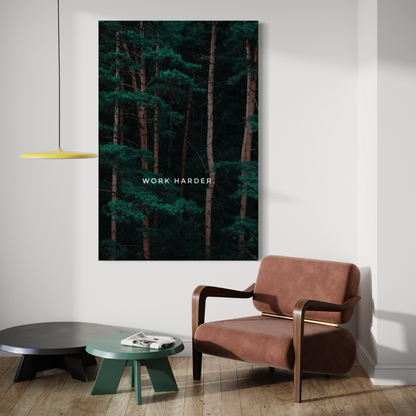 Cuadro decorativo canvas Work harder
