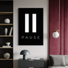 Cuadro decorativo canvas Pause