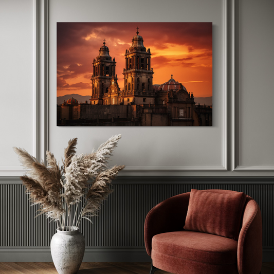Cuadro decorativo canvas Catedral CDMX 002