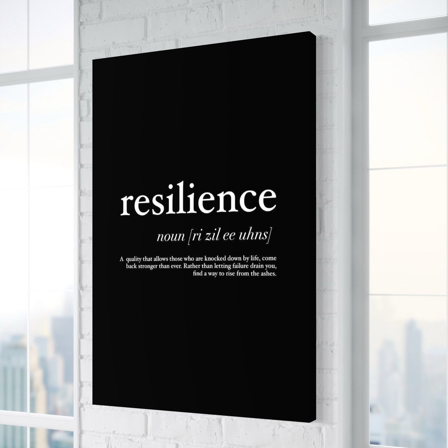 Cuadro decorativo canvas Resilence
