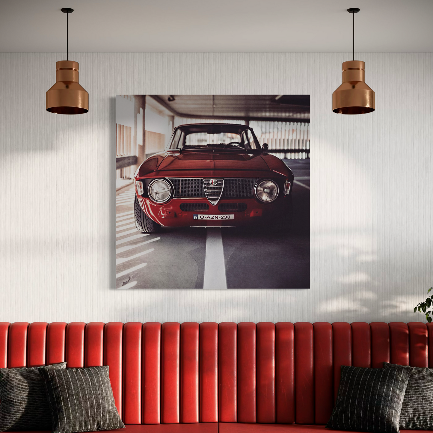Cuadro decorativo canvas Alfa Romeo Giulia Sprint GT