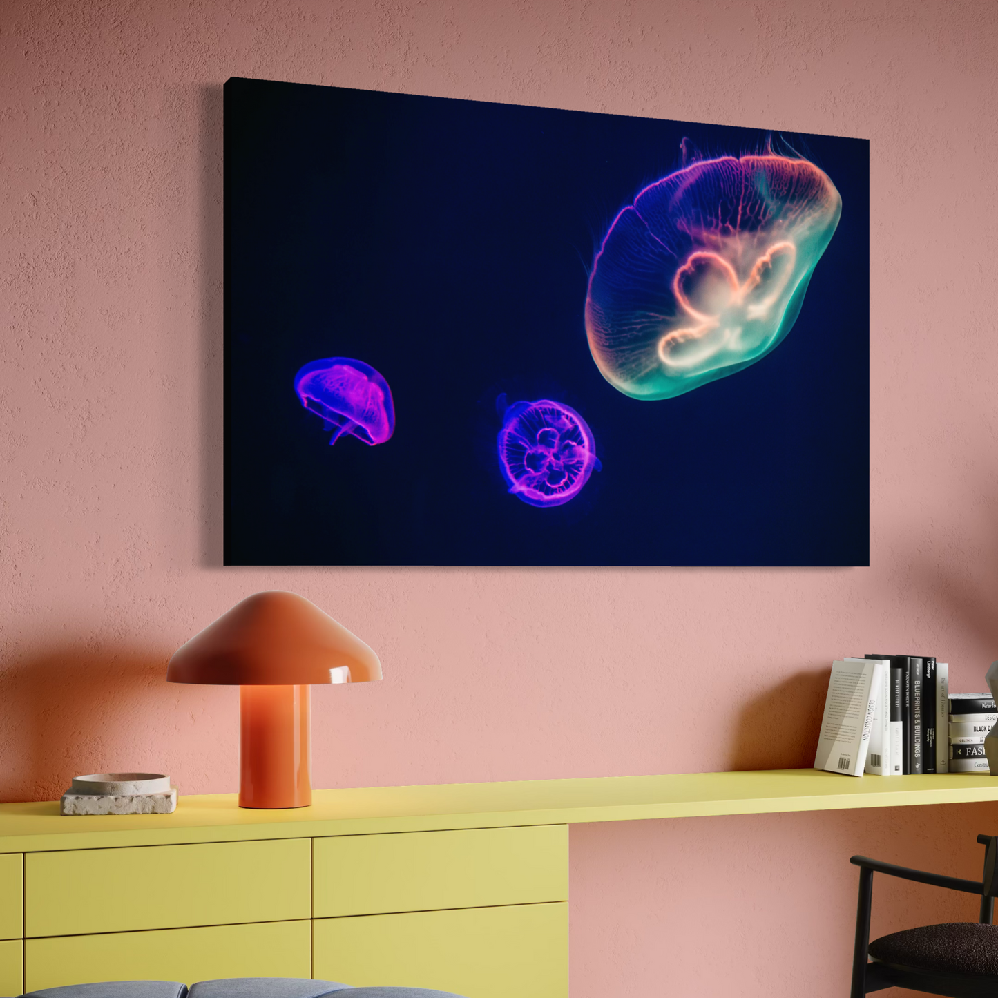 Cuadro decorativo canvas Medusas 002
