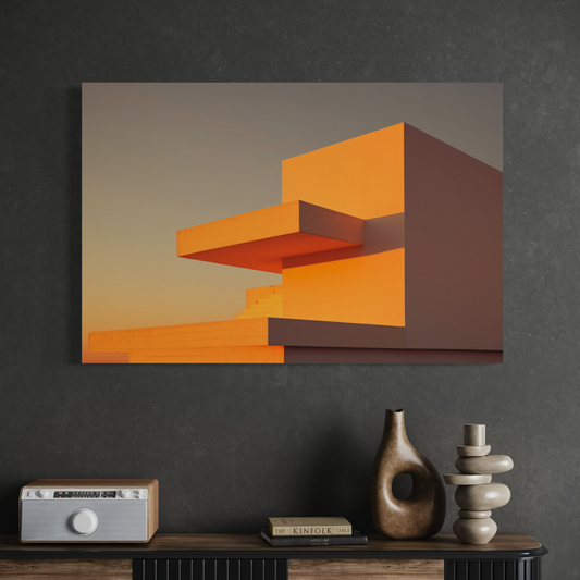 Cuadro decorativo canvas Arquitectura minimalista 001