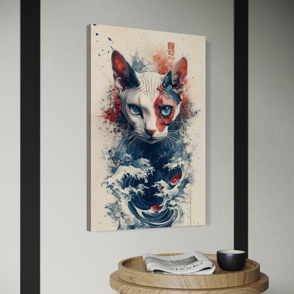 Cuadro decorativo canvas Gato 020