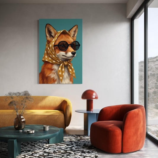 Cuadro decorativo canvas Zorro 006