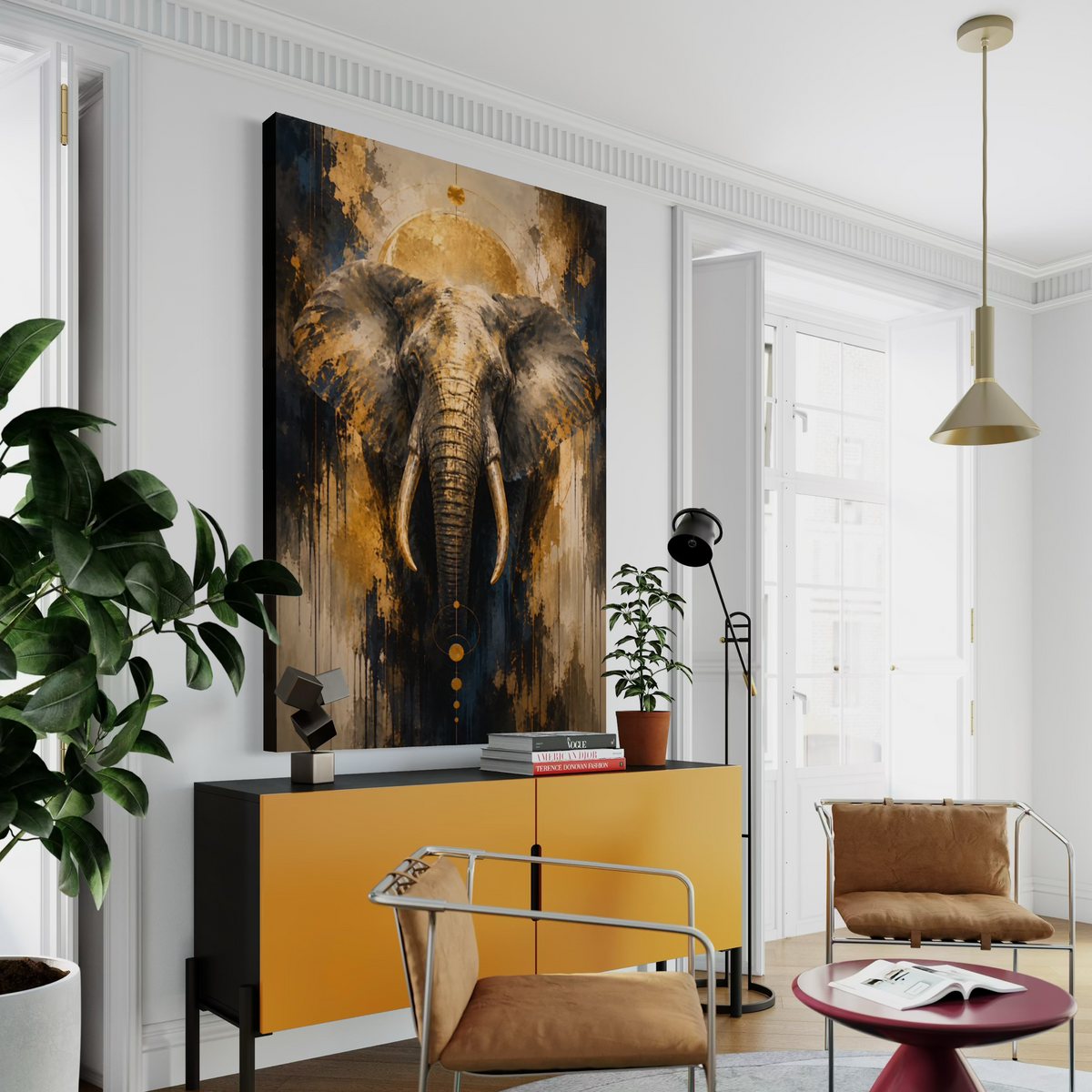 Cuadro decorativo canvas Elefante 016