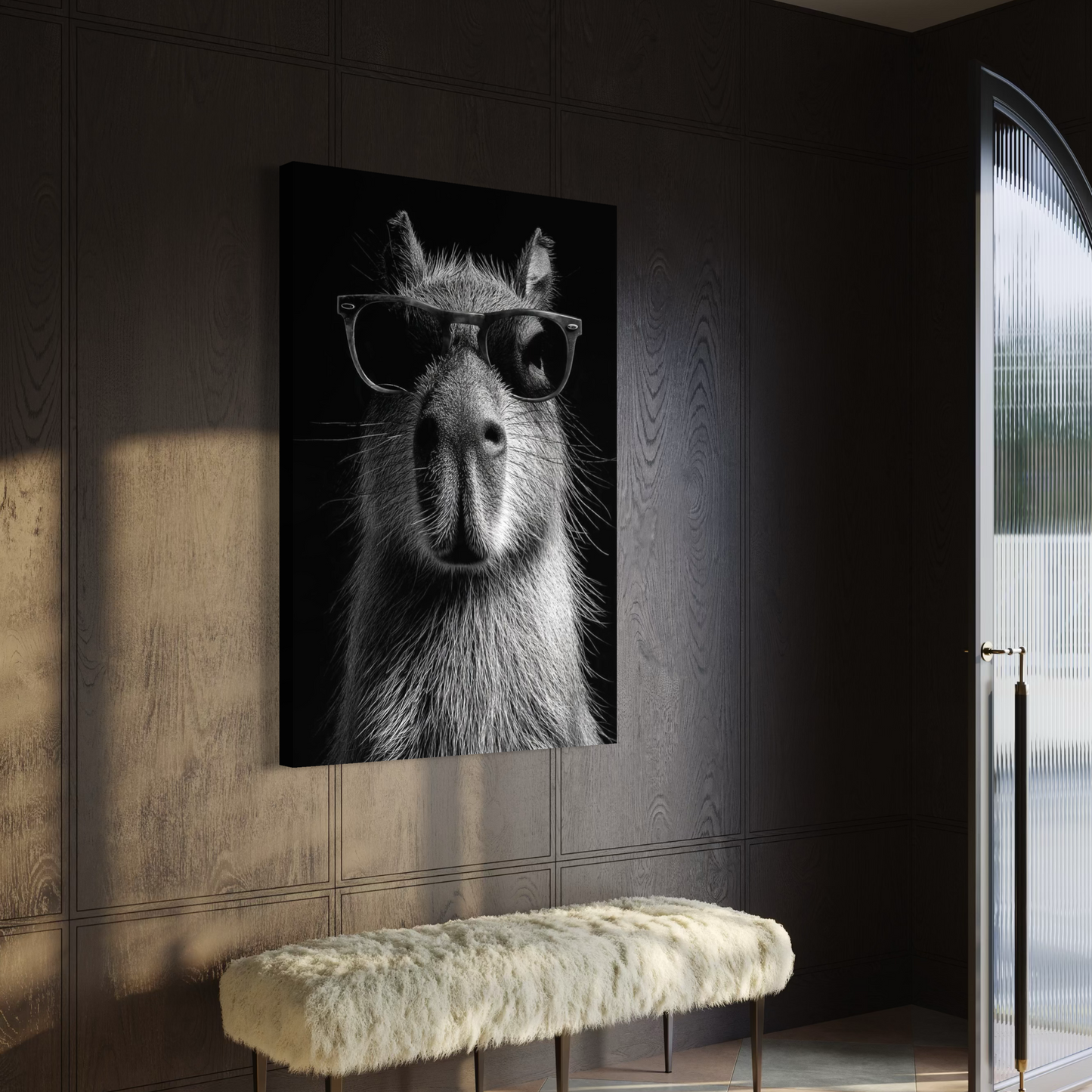 Cuadro decorativo canvas Capibara 001