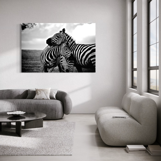 Cuadro decorativo canvas Zebras 001