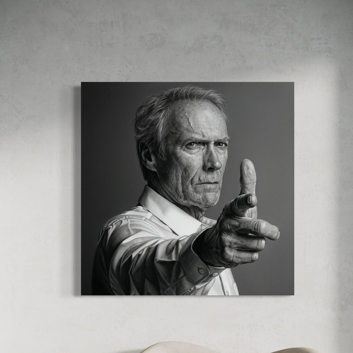 Cuadro decorativo canvas Clint Eastwood 002