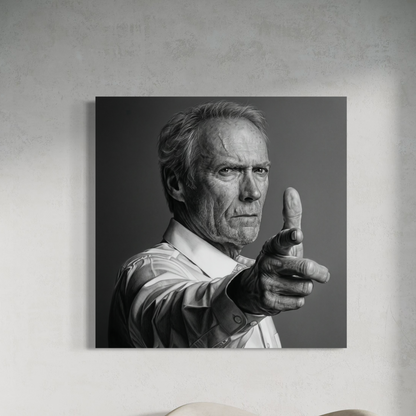 Cuadro decorativo canvas Clint Eastwood 002
