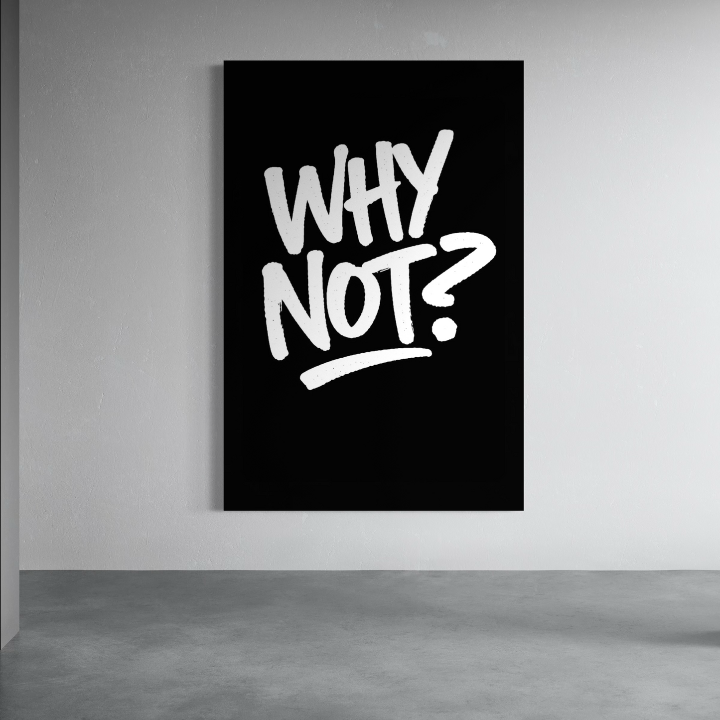 Cuadro decorativo canvas Why not ?