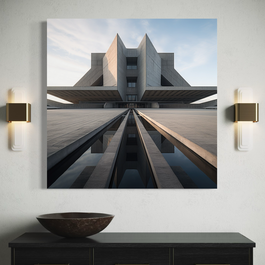 Cuadro decorativo canvas Arquitectura brutalista 005