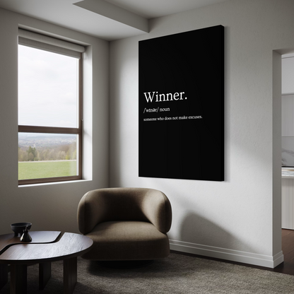 Cuadro decorativo canvas Winner