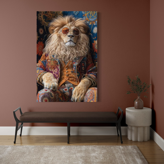 Cuadro decorativo canvas León 023