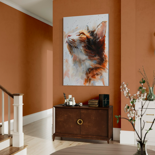 Cuadro decorativo canvas Gato 024