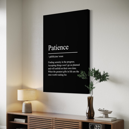 Cuadro decorativo canvas Patience