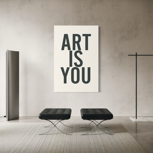 Cuadro decorativo canvas Art is you