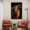 Cuadro decorativo canvas Lobo 011